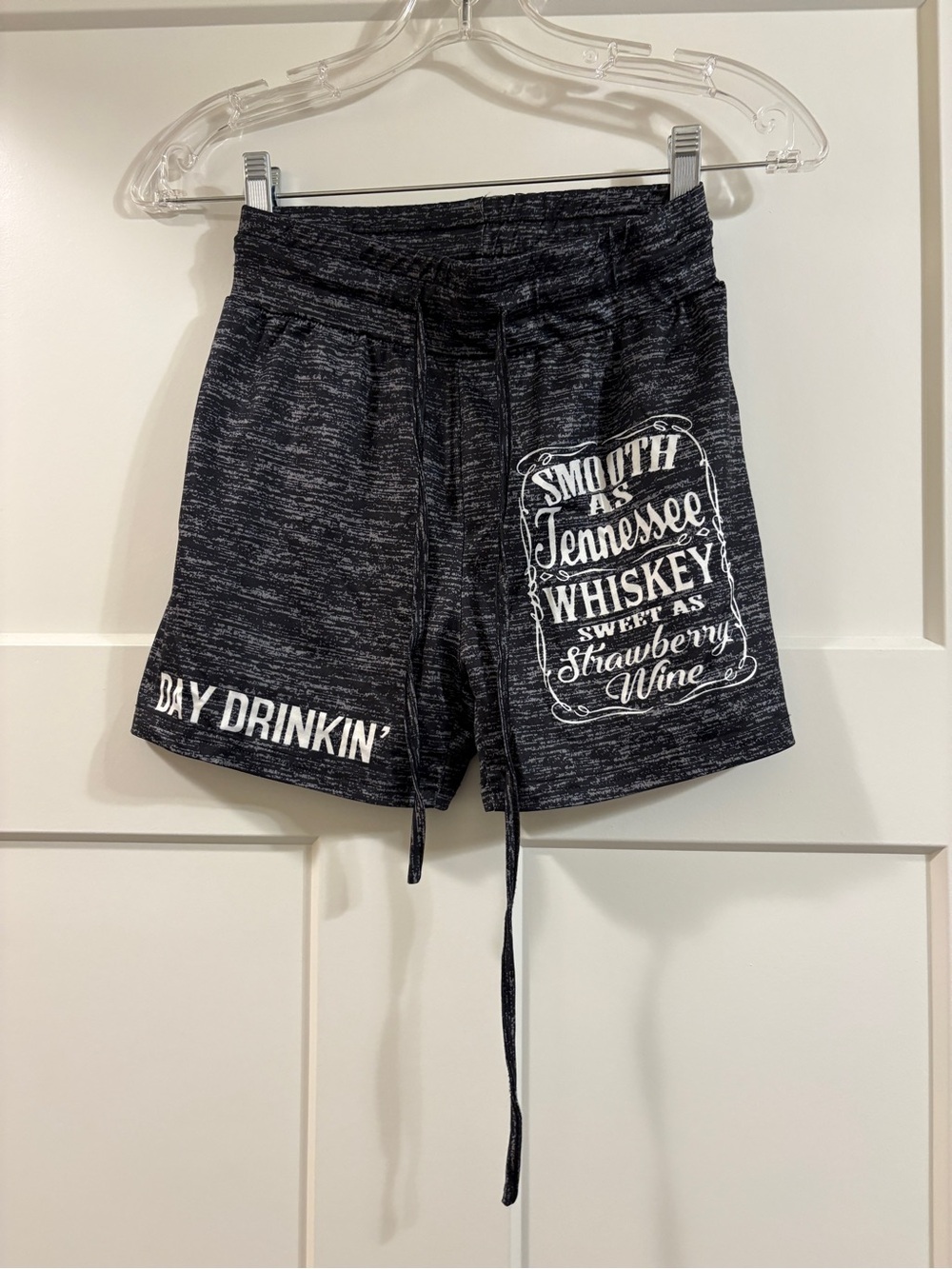Day Drinkin' Black Graphic Women’s Lounge Shorts